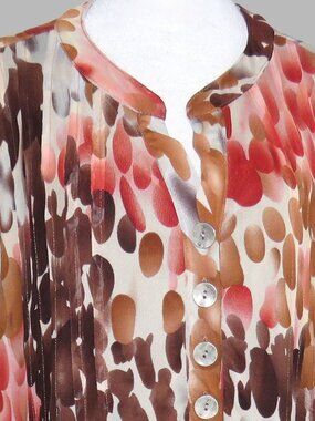 New Directions Women's Adjustable-Sleeve Pullover Lined Top Size 3X (C2063)